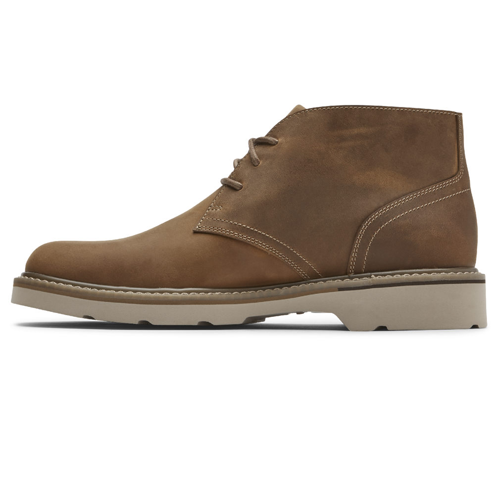 Rockport Boots For Mens Brown - Charlee Waterproof Chukka - UG6350198